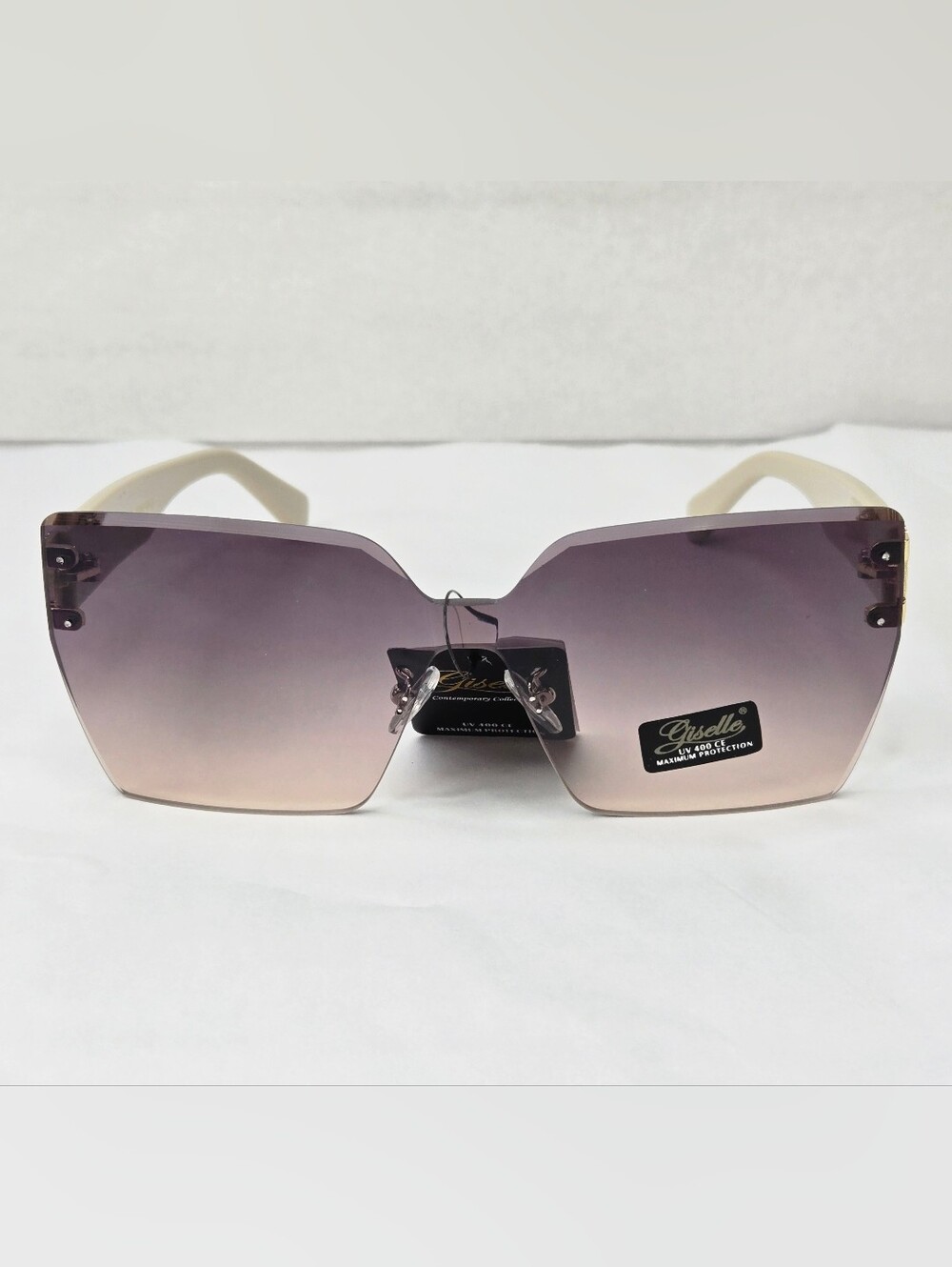 Giselle Rimless Smoke Gradient Lens Sunglasses Women's Contemporary Collection